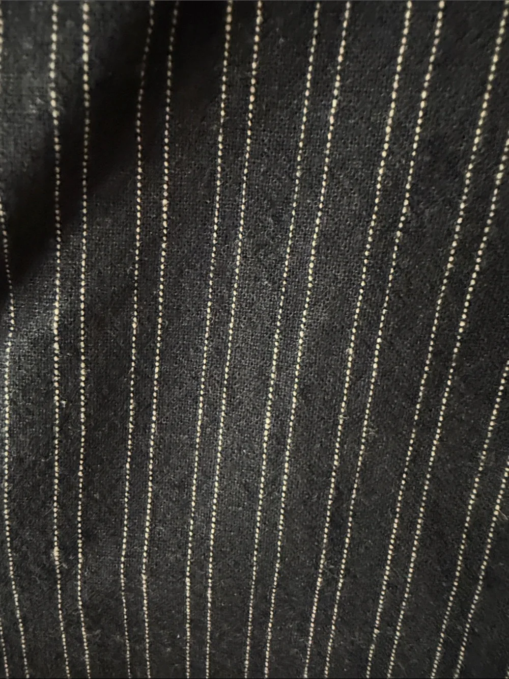 Men's Black Pinstripe Shorts